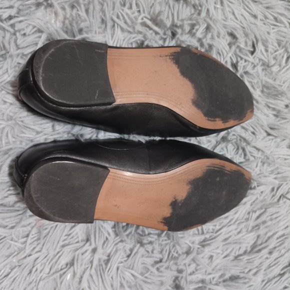 Sam Edelman Black Pointed Square Toe Leather Loafers Womens Size 6.5 - Picture 8 of 13